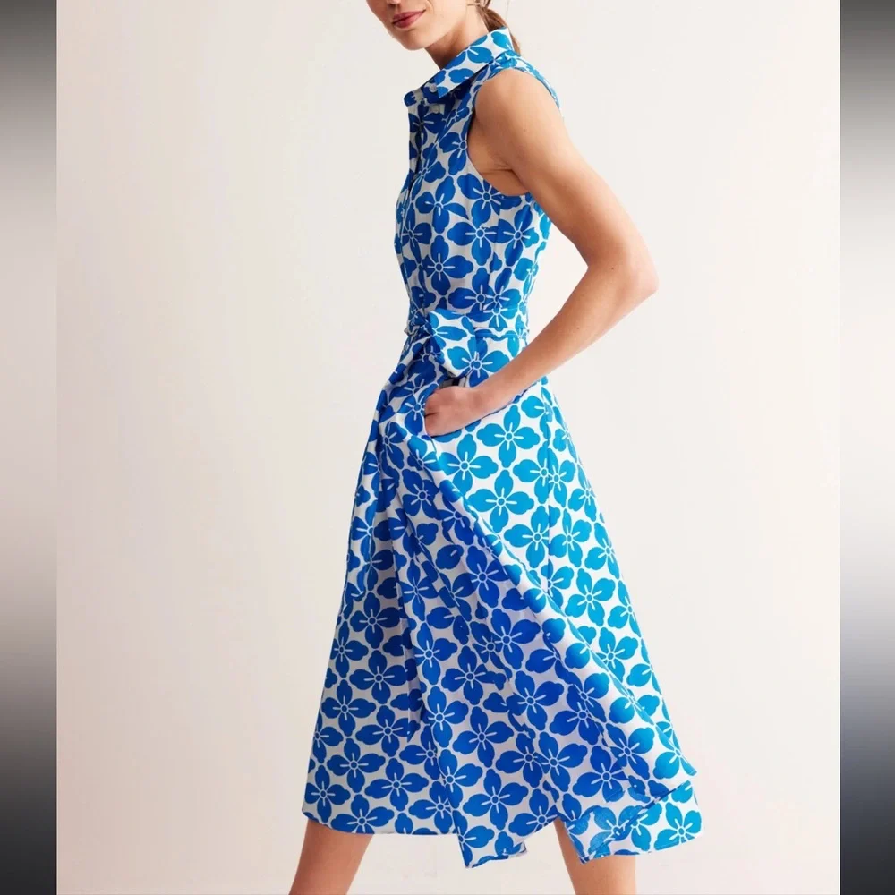 Boden Amy Sleeveless Shirt Dress - Picture 1 of 4